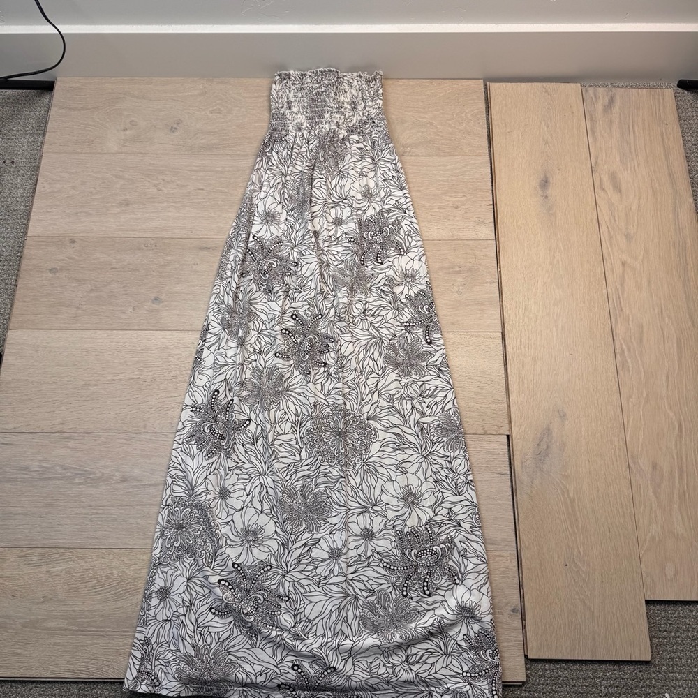 Ella Moss Maxi Skirt in Black and White